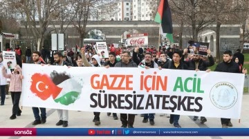 Diyarbakır'da hekimlerden İsrail'e karşı "sessiz y&uuml;r&uuml;y&uuml;ş"