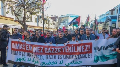 Diyarbakır'da İsrail'in alıkoyduğu Filistinli doktor Ebu Safiyye'ye destek y&uuml;r&uuml;y&uuml;ş&uuml;