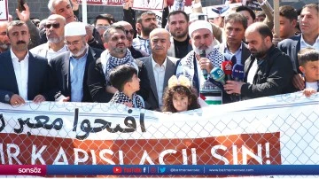 Diyarbakır'da İsrail'in Gazze'ye yönelik saldırıları protesto edildi
