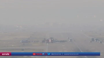 Diyarbakır Havalimanı'nda &ouml;zel jet pistten &ccedil;ıktı