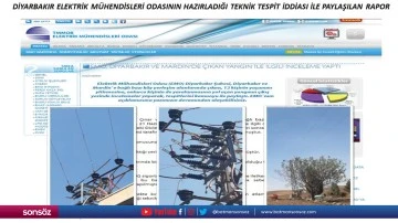 Diyarbakır ve Mardin'deki yangına ilişkin a&ccedil;ıklama: