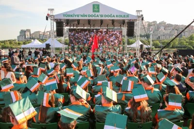 Doğa Koleji'nde 2026 lise mezuniyet t&ouml;reni d&uuml;zenlendi