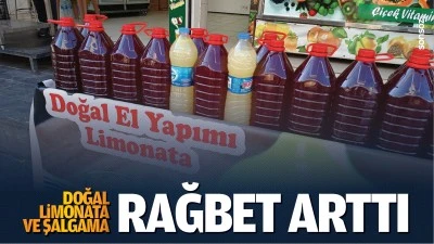 Doğal limonata ve şalgama rağbet arttı