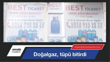 Doğalgaz, t&uuml;p&uuml; bitirdi