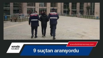 Dokuz su&ccedil;tan aranıyordu