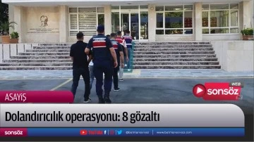 Dolandırıcılık operasyonu: 8 g&ouml;zaltı