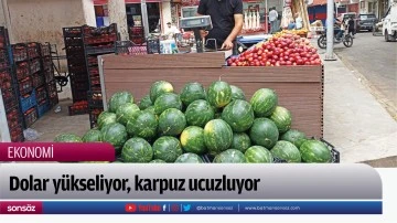 Dolar y&uuml;kseliyor, karpuz ucuzluyor