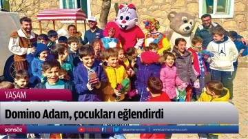 Domino Adam, &ccedil;ocukları eğlendirdi