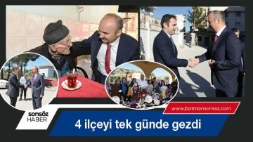 D&ouml;rt il&ccedil;eyi tek g&uuml;nde gezdi