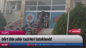 D&ouml;rt ilde zehir tacirleri tutuklandı!