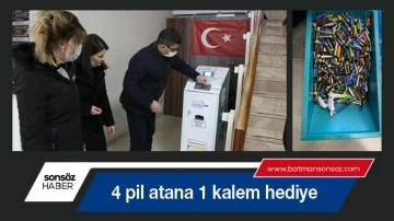 D&ouml;rt pil atana 1 kalem hediye
