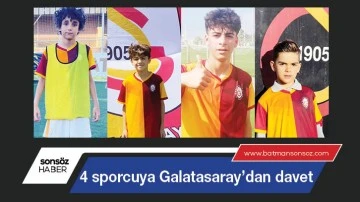 D&ouml;rt sporcuya Galatasaray&rsquo;dan davet