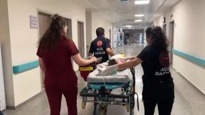 Down sendromlu bebek, ambulans u&ccedil;akla Ankara'ya sevk edildi