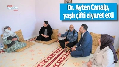 Dr. Ayten Canalp, yaşlı &ccedil;ifti ziyaret etti