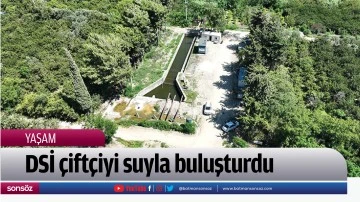 DSİ &ccedil;ift&ccedil;iyi suyla buluşturdu