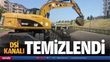 DSİ kanalı temizlendi