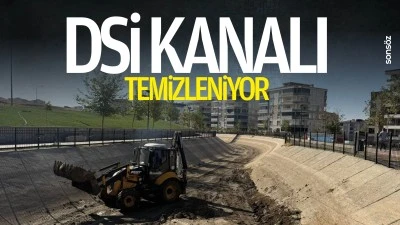 DSİ Kanalı temizleniyor