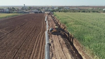 DSİ, Mardin 2. Kademe İ&ccedil;me Suyu İsale Hattı &ccedil;alışmalarını s&uuml;rd&uuml;r&uuml;yor