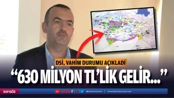 DSİ, vahim durumu a&ccedil;ıkladı; &ldquo;630 milyon TL&rsquo;lik gelir...&rdquo;