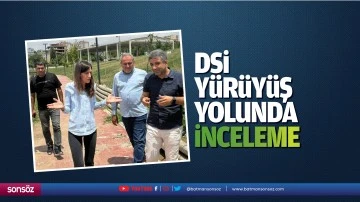 DSİ y&uuml;r&uuml;y&uuml;ş yolunda inceleme