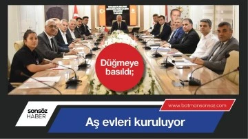 D&Uuml;ĞMEYE BASILDI; &ldquo;AŞ EVLERİ KURULUYOR&rdquo;