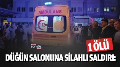 D&uuml;ğ&uuml;n salonuna silahlı saldırı: 1 &ouml;l&uuml;