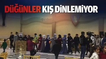 D&uuml;ğ&uuml;nler kış dinlemiyor