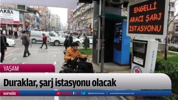 Duraklar, şarj istasyonu olacak