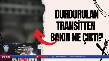 Durdurulan transitten bakın ne &ccedil;ıktı?