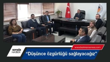 &ldquo;D&uuml;ş&uuml;nce &ouml;zg&uuml;rl&uuml;ğ&uuml; sağlayacağız&rdquo;