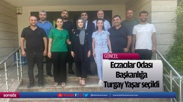Eczacılar Odası Başkanlığa Turgay Yaşar se&ccedil;ildi