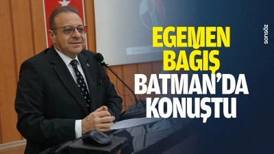 Egemen Bağış, Batman&rsquo;da konuştu