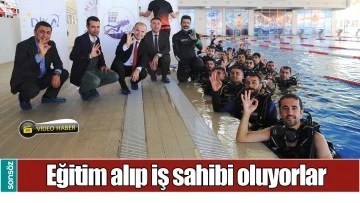 EĞİTİM ALIP İŞ SAHİBİ OLUYORLAR