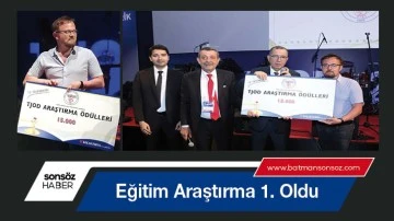 Eğitim Araştırma 1. oldu