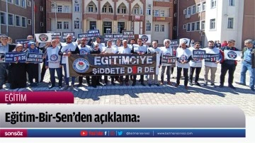 Eğitim-Bir-Sen'den a&ccedil;ıklama: