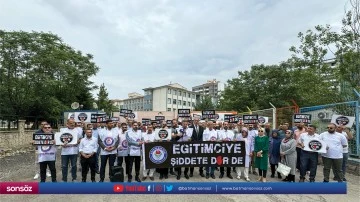 Eğitim-Bir-Sen, okul m&uuml;d&uuml;r&uuml;ne bı&ccedil;aklı saldırıyı kınadı