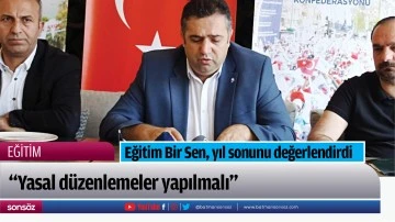 Eğitim Bir Sen, yıl sonunu değerlendirdi