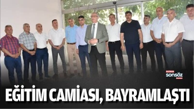 Eğitim camiası, hizmet binasında bayramlaştı