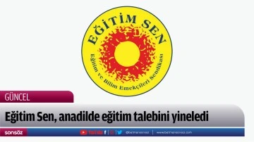Eğitim Sen, anadilde eğitim talebini yineledi