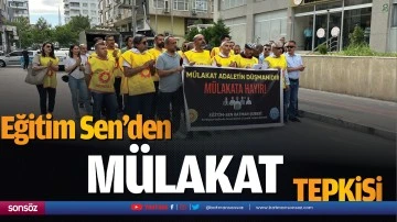 Eğitim Sen&rsquo;den m&uuml;lakat tepkisi