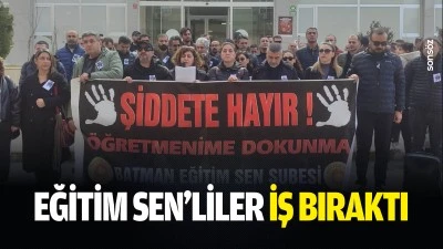 Eğitim Sen&rsquo;liler iş bıraktı