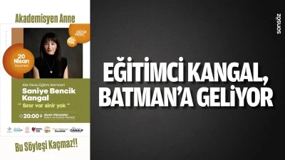 Eğitimci Kangal, Batman&rsquo;a geliyor 
