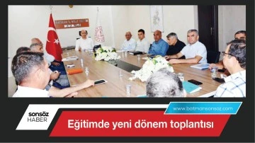 Eğitimde yeni d&ouml;nem toplantısı