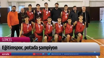 Eğitimspor, potada şampiyon