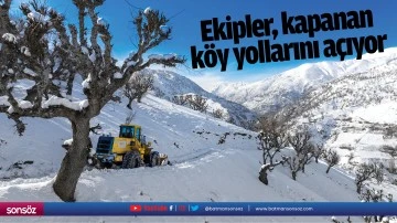 Ekipler, kapanan k&ouml;y yollarını a&ccedil;ıyor