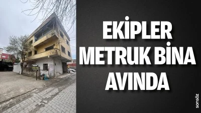 Ekipler metruk bina avında 
