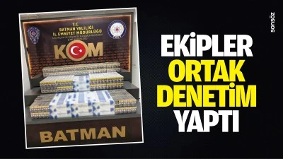 Ekipler ortak denetim yaptı