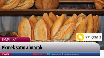 Ekmek satın alınacak