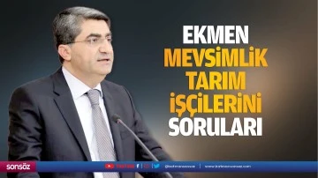 Ekmen mevsimlik tarım iş&ccedil;ilerini soruları