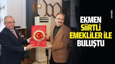 Ekmen, Siirtli Emekliler ile buluştu